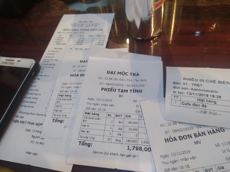 Free công lắp đặt cho quán café ở Tân Bình-HCM, full bộ máy Pos tính tiền giá rẻ