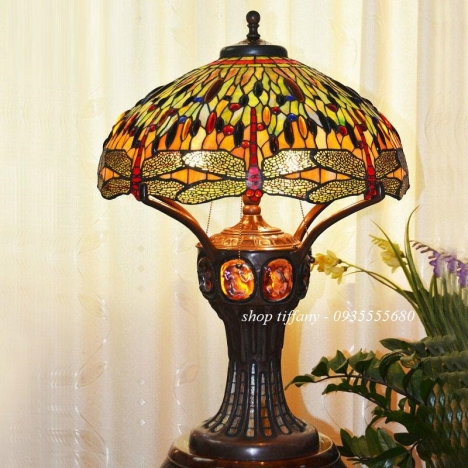 Thanh Lý đèn tiffany chuồn chuồn 2 thân.