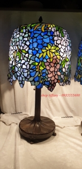Đôi đèn tiffany cây hoa đậu tía cổ thụ mới về từ Mỹ đẹp tuyệt.