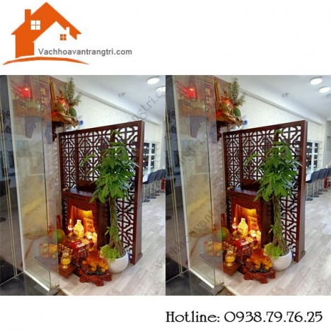 Hoa văn cnc đẹp bằng gỗ tạo thành những tấm vách ngăn