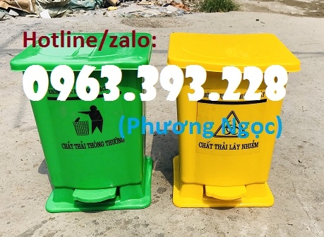 Thùng rác y tế đạp chân, thùng chứa rác thải lây nhiễm, thùng đựng rác thải y tế