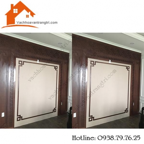 Hoa văn cnc đẹp bằng gỗ tạo thành những tấm vách ngăn