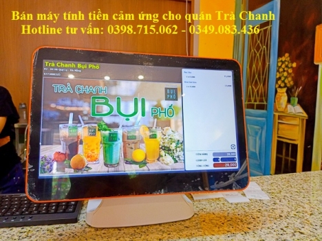 Bán máy tính tiền cảm ứng POS cho quán Trà Chanh tại Cần Thơ 