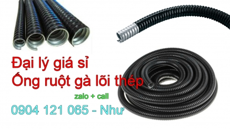 Nhà phân phối hàng đầu ống ruột gà lõi thép bọc nhựa