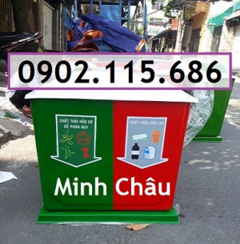 Thùng phân loại rác 3 ngăn, thùng rác 3 ngăn, thùng rác 3 màu,