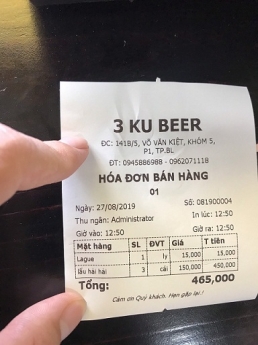 Trọn bộ máy tính tiền cảm ứng giá rẻ cho quán ốc tại Bạc Liêu