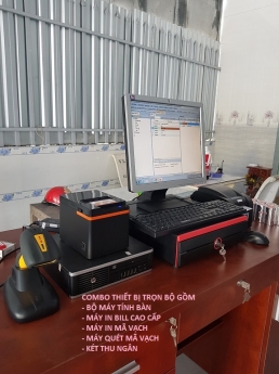 Setup full bộ máy tính tiền giá rẻ tận nơi cho cửa hàng tạp hóa tại Vĩnh Long