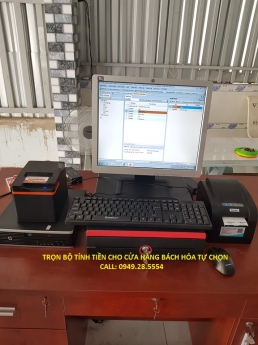 Setup full bộ máy tính tiền giá rẻ tận nơi cho cửa hàng tạp hóa tại Vĩnh Long