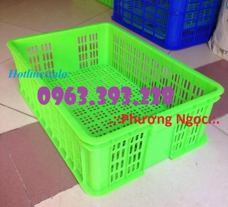 Sọt nhựa đựng hàng hóa, sóng nhựa cao 19, sọt đựng nông sản