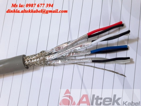 Cáp tín hiệu vặn xoắn theo cặp- Cáp tín hiệu vặn xoắn 22AWG