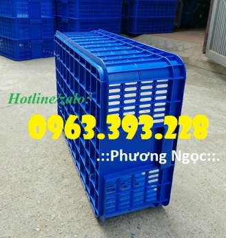 Sọt nhựa đựng hàng hóa, sóng nhựa cao 19, sọt đựng nông sản