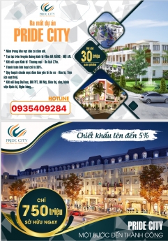Nhận giữ chỗ 30tr/lô dự án PRIDE CITY Điện Ngọc, ĐB,QN-0935409284