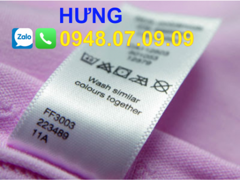 Nhãn ép nhiệt, nhãn satin ruy băng, nhãn mác quần áo