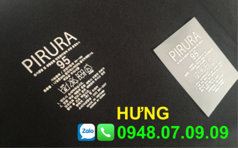 Nhãn ép nhiệt, nhãn satin ruy băng, nhãn mác quần áo