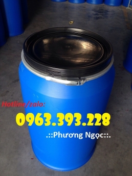 Thùng phuy nhựa nắp mở, thùng phuy nhựa đựng thực phẩm