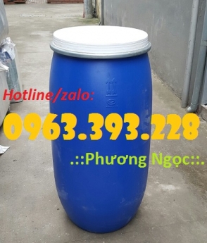 Thùng phuy nhựa nắp mở, thùng phuy nhựa đựng thực phẩm