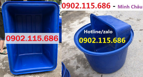 Thùng nhựa tròn nuôi cá, thùng nhựa hình chữ nhật nuôi cá, thùng nhựa nuôi cá mô hình,