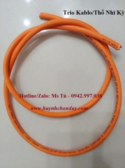 Cáp tín hiệu chống cháy Cu/Silicon/GFT/OSCR/HFFR 2Cx1.0mm2, 500m/cuộn - Trio Kablo/Turkey