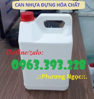 Can nhựa 5L, can nhựa đựng dung môi, can nhựa đựng dầu