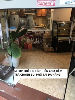 Máy Pos 2 màn hình tính tiền giá rẻ cho tiệm Trà chanh tại Đà Nẵng