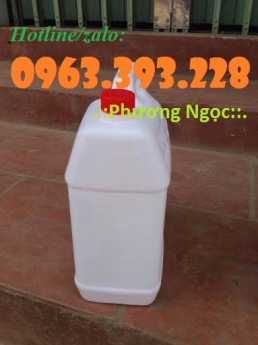 Can nhựa 5L, can nhựa đựng dung môi, can nhựa đựng dầu