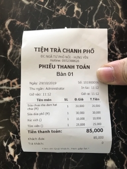 Cung cấp thiết bị Pos tính tiền 2 màn hình tại Đà Nẵng cho chuổi Trà chanh