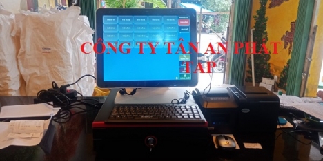 Chuyên bán máy tính tiền cảm ứng 2 màn hình cho quán trà sữa tại Kiên Giang 