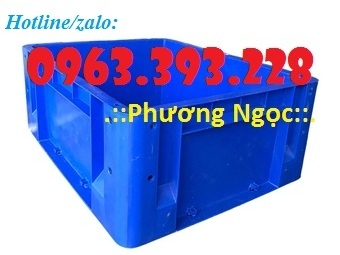Thùng nhựa đặc có lỗ, thùng nhựa BL001, thùng nhựa linh kiện
