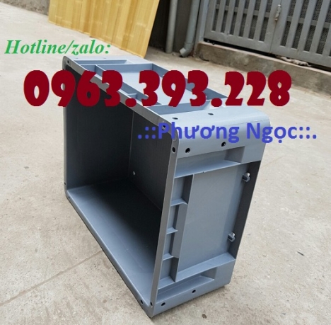 Thùng nhựa đặc có lỗ, thùng nhựa BL001, thùng nhựa linh kiện