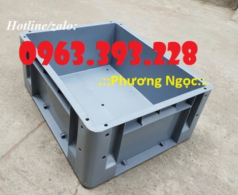 Thùng nhựa đặc có lỗ, thùng nhựa BL001, thùng nhựa linh kiện