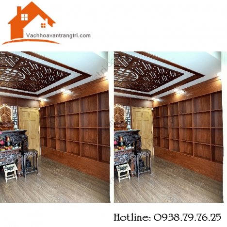 Mẫu vách ngăn cnc phòng thờ hiện đại đẹp nhất