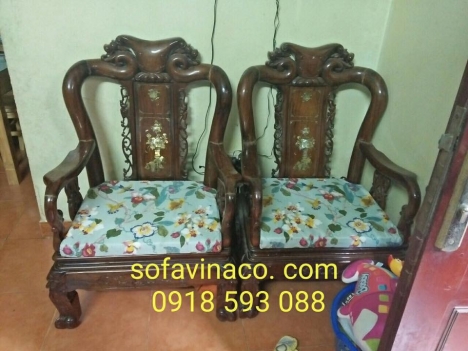 Đệm Ghế Vải Hoa văn Đẹp Mắt