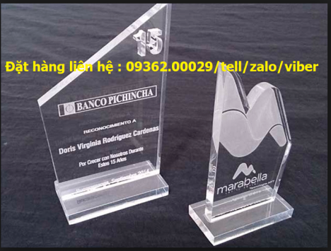 Kỷ niệm chương bằng mica Đài Loan giá rẻ