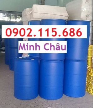 Thùng phuy nhựa 120L nắp kín, thùng phuy nhựa 120L nắp nhỏ, thùng phuy nhựa 120L làm bè,