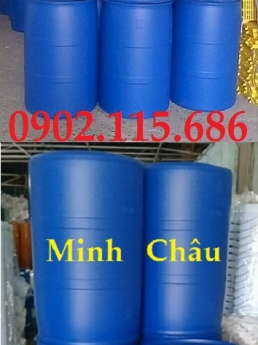 Thùng phuy nhựa 120L nắp kín, thùng phuy nhựa 120L nắp nhỏ, thùng phuy nhựa 120L làm bè,
