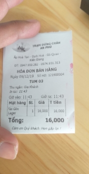 Quán ăn tại trạm dừng chân Kiên Giang lắp đặt combo thiết bị tính tiền giá rẻ