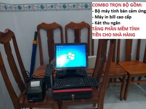 Full bộ cảm ứng giá rẻ cho nhà hàng tại Kiên Giang dùng để tính tiền