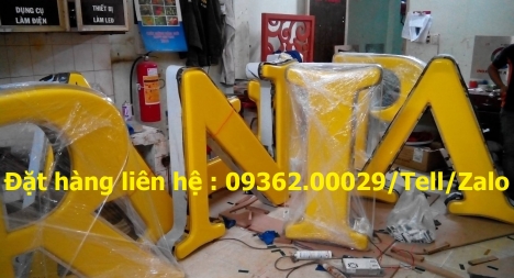 Chữ nổi mica Đài Loan cực kỳ ấn tượng