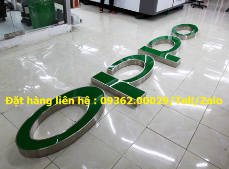 Chữ nổi mica Đài Loan cực kỳ ấn tượng