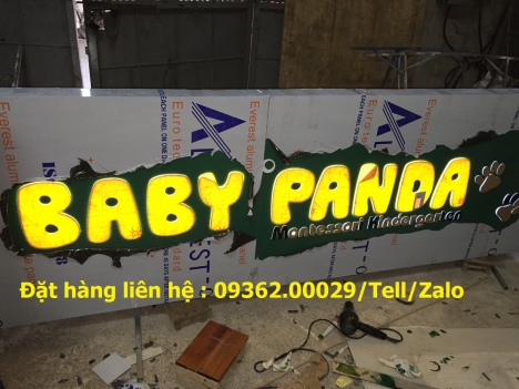 Chữ nổi mica Đài Loan cực kỳ ấn tượng