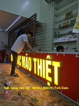 Chữ nổi mica Đài Loan cực kỳ ấn tượng