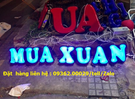Chữ nổi mica Đài Loan cực kỳ ấn tượng