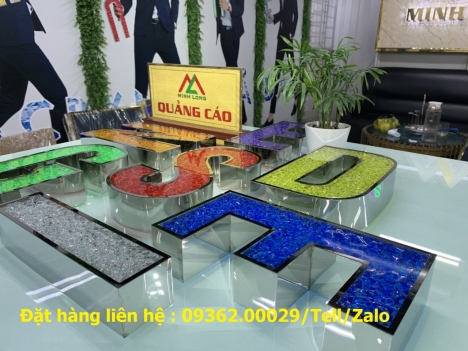 Chữ nổi mica Đài Loan cực kỳ ấn tượng