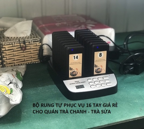 Cung cấp bộ rung 16 tay tại Hà Tĩnh cho quán Trà chanh giá rẻ
