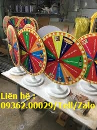 Vòng quay may mắn sắc màu rực rỡ.