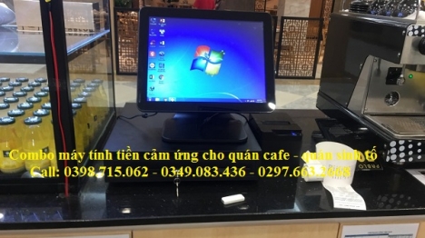 Combo máy tính tiền cảm ứng giá rẻ cho quán cafe tại Rạch Gía