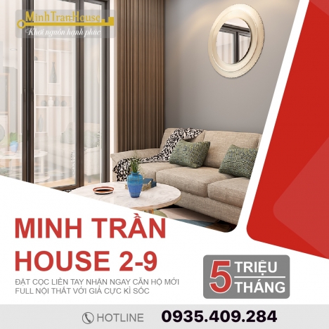 Cho thuê căn hộ dài hạn ngay trung tâm mới 100%
