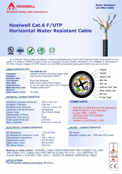 Cáp mạng Cat.6 F/UTP chống nước, chống nhiễu - PN 30026-BK-AQ