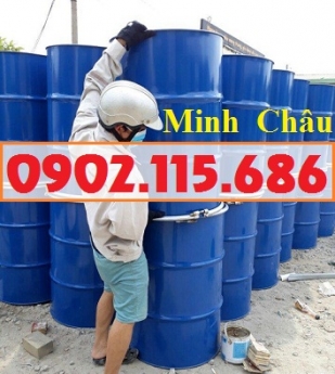 Thùng phuy sắt 220L đựng hóa chất, thùng phuy sắt 220L đựng xăng dầu, thùng phuy sắt 220L đựng dung