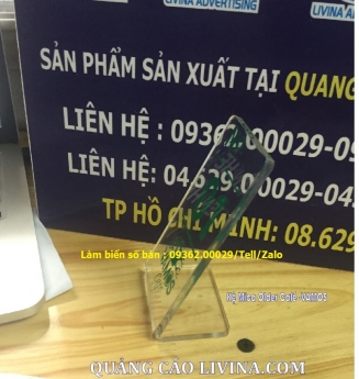 Biển đánh số bàn bằng mica Đài Loan siêu xinh